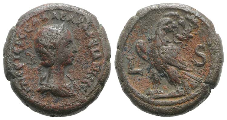 Orbiana (Augusta, 225-227). Egypt, ... 