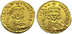 Costantino V (741-775), Solido, ... 