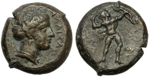 Sicily, Alaisa, Bronze, c. 339-317 ... 