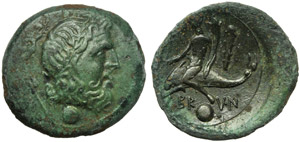 Apulia, Brundusium, Uncia, c. 215 ... 