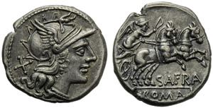 Spurius Afranius, Denarius, Rome, ... 