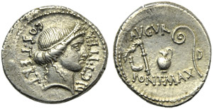 C. Julius Caesar, Denarius, ... 