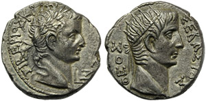 Tiberio (14-37), Tetradracma, ... 
