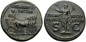 Germanicus (Gaius, 37-41), ... 
