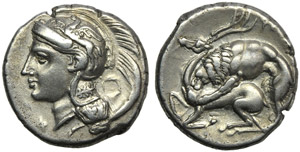 Lucania, Velia, Didramma, c. 280 ... 