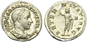 Gordiano III (238-244), Denario, ... 