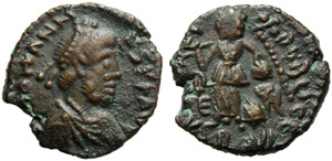 Giovanni (423-425), Nummus, Roma, ... 