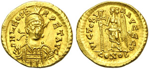 Leone I (457-474), Solido, ... 