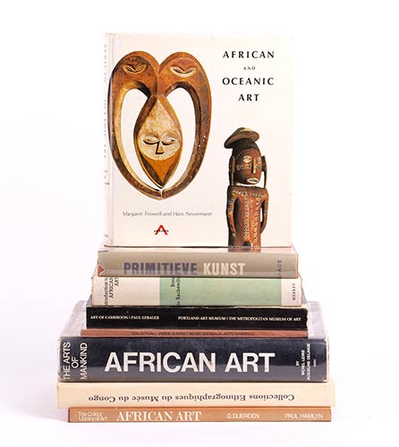 NINE BOOKS ON AFRICAN ARTD. ... 