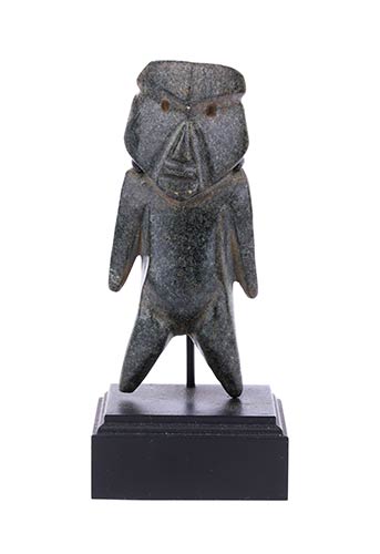 Diorite warrior statuette Mexico, ... 