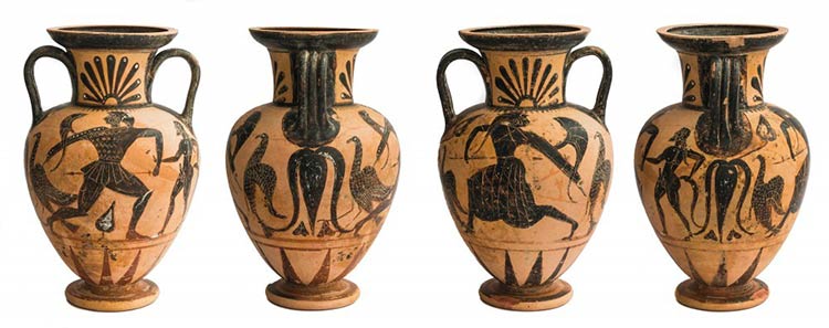 Etruscan Black Figure Amphora 6th ... 