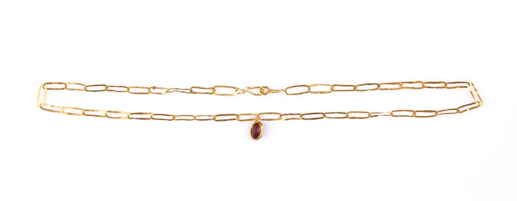 Roman gold and garnet necklace 2nd ... 