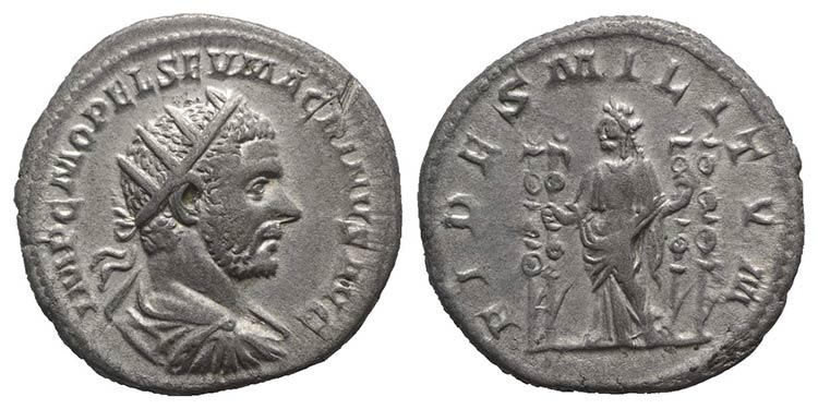 Macrinus (217-218). AR ... 