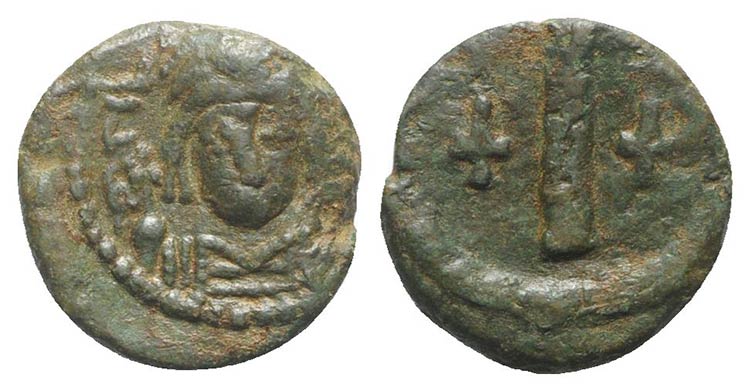 Tiberius II (578-582). Æ 10 Nummi ... 