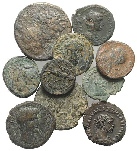 Mixed lot of 10 Æ coins, ... 
