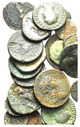 Lot of 27 mixed Æ coins, ... 