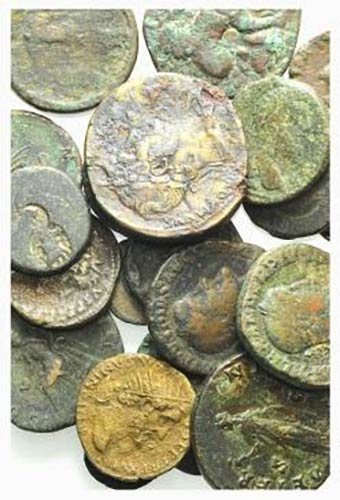 Lot of 24 mixed Æ and BI coins, ... 