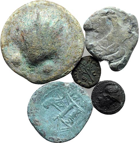 Lot of 5 Roman Republican and ... 