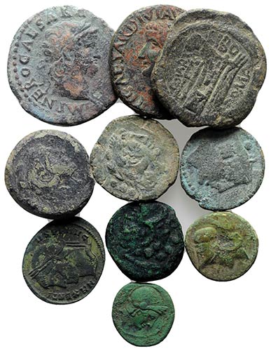 Lot of 10 Roman Republican (7) and ... 