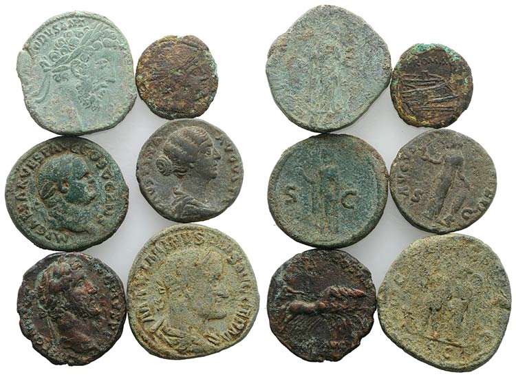 Lot of 6 Roman Republican (1) and ... 