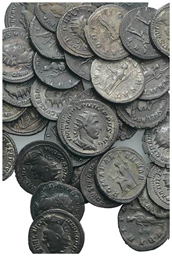 Lot of 36 Roman AR Antoninianii, ... 