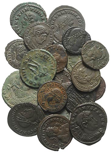 Lot of 20 Late Roman Imperial Æ ... 