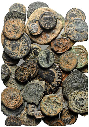 Lot of 44 Byzantine Æ coins, to ... 