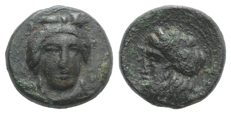 Sicily, Gela, c. 339-310 BC. Æ ... 
