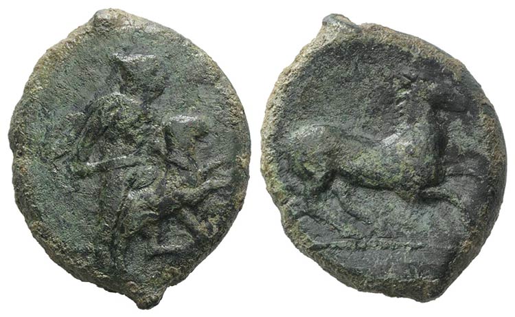 Sicily, Gela, c. 339-310 BC. Æ ... 