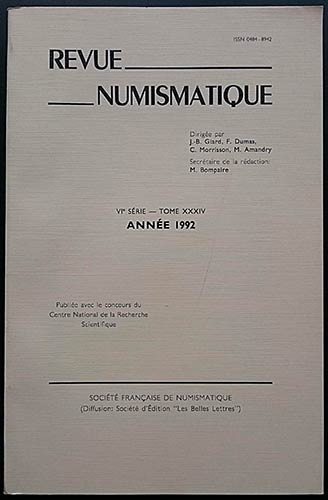 Revue Numismatique - VI Serie Tome ... 