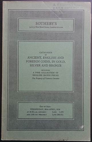 Sothebys, Catalogue of Ancient, ... 