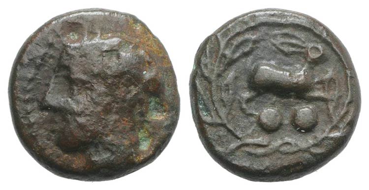 Sicily, Messana, c. 420-413 BC. Æ ... 