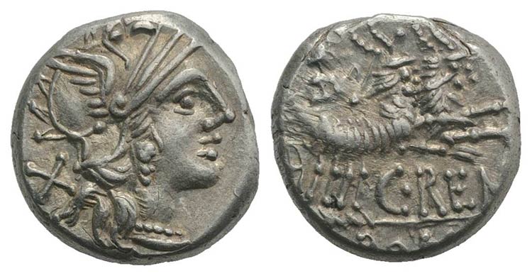C. Renius, Rome, 138 BC. AR ... 