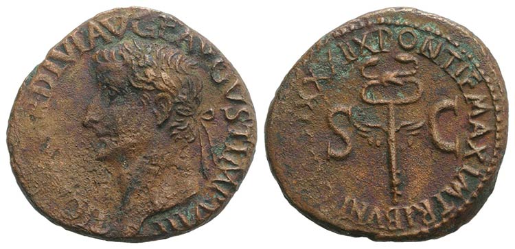 Tiberius (14-37). Æ As (28mm, ... 