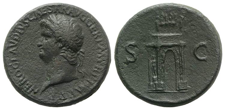 Nero (54-68). Æ Sestertius (34mm, ... 