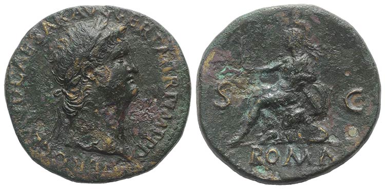 Nero (54-68). Æ Sestertius (33mm, ... 