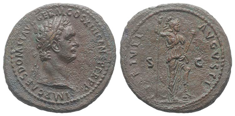 Domitian (81-96). Æ As (31mm, ... 