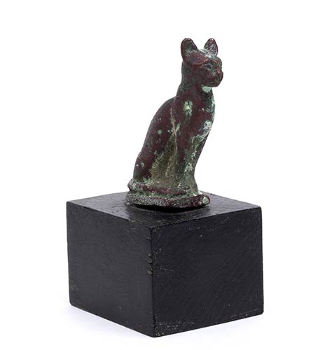 Statuetta bronzea di gatto Egitto ... 