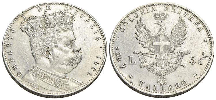 Eritrea - Tallero - 1896   - AG R ... 