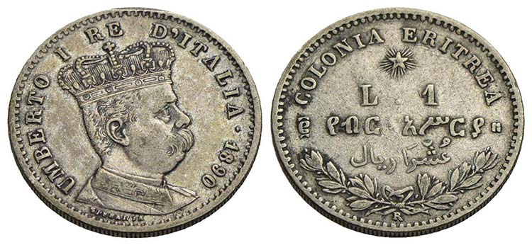 Eritrea - Lira - 1890   - AG R ... 