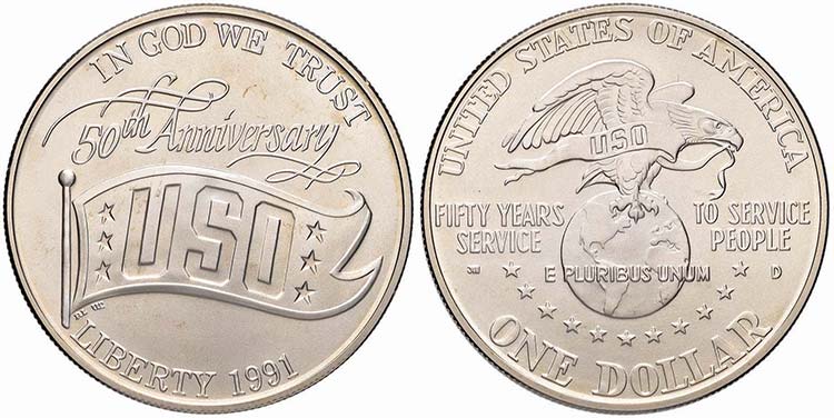 U.S.A. -  - Dollaro - 1991 D - ... 