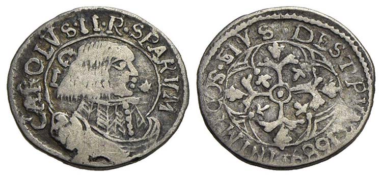 CAGLIARI - Carlo II (1665-1700) - ... 