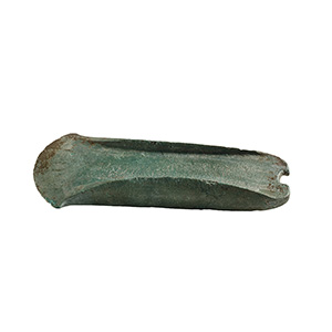 Bronze axe head with raised edges ... 