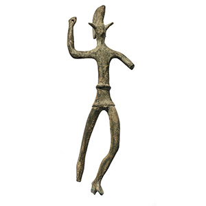 Etruscan bronze statuette of a ... 