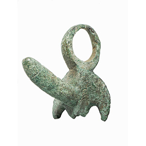 Bronze phallic amulet 1st  century ... 