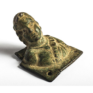 Bronze applique of a youth 1st-3rd ... 