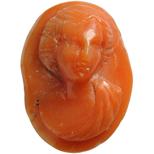 A carved Coral bust of a Lady 18th ... 