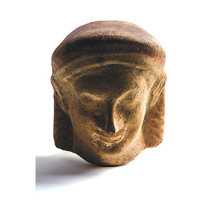 Antefix in the shape of male ... 