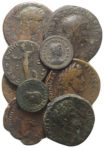 Lot of 13 Roman Imperial Æ coins, ... 