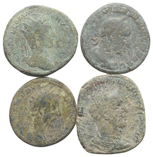 Lot of 4 Æ Roman Imperial coins, ... 